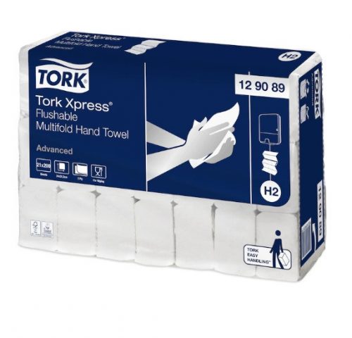 Tork H2 hajt kéztörlő Adv. Interf., 2rtg fehér - 129089