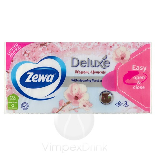 ZEWA DELUXE papírzsebkendő WATER LILY 90db/csomag