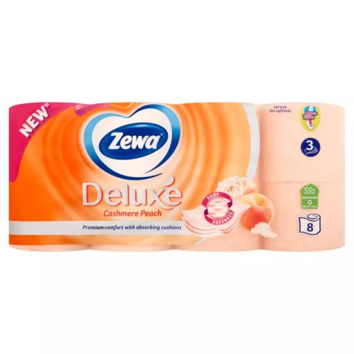 Zewa Deluxe Toalettpapír 3 réteg Peach 8 tekercs/csomag