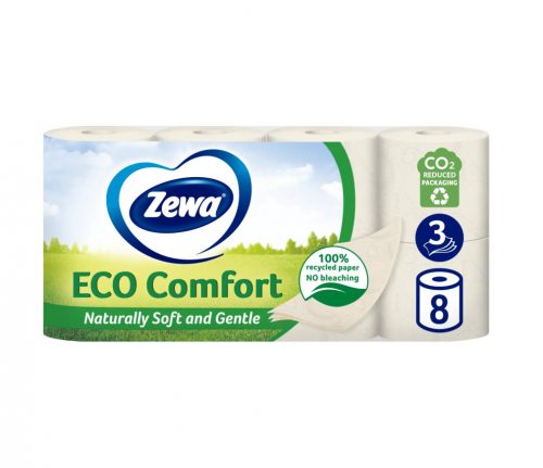 Zewa Eco Comfort Toalettpapír 3 réteg 8 tekercs/csomag