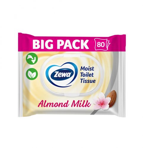 Zewa Nedves toalettpapír Almond milk Bigpack 80 db/csomag