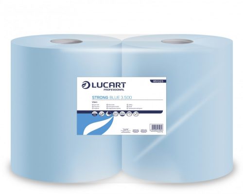 Lucart Strong Blue 3.500 kéztörlő 3réteg kék 500lap/tekercs, 2 tekercs/csomag