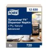 TORK N14 Szalvéta Xpressnap Fit, 2rtg natur, 6*720 db/cs, 4320 lap/karton - 12830