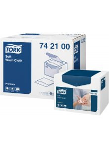 TORK Mosdatókendő Soft 1 rtg fehér, 8csomag/karton 135db/csomag 30*19,2 cm - 742100